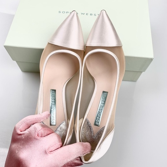 NIB Sophia Webster Jasmine Crystal Pumps Size 38.5 Wedding Party - Picture 6 of 16